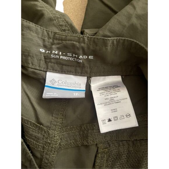 Columbia Mens Forest Green Omni-Shade Sun Protection Cargo Shorts Size 40W - Picture 5 of 14